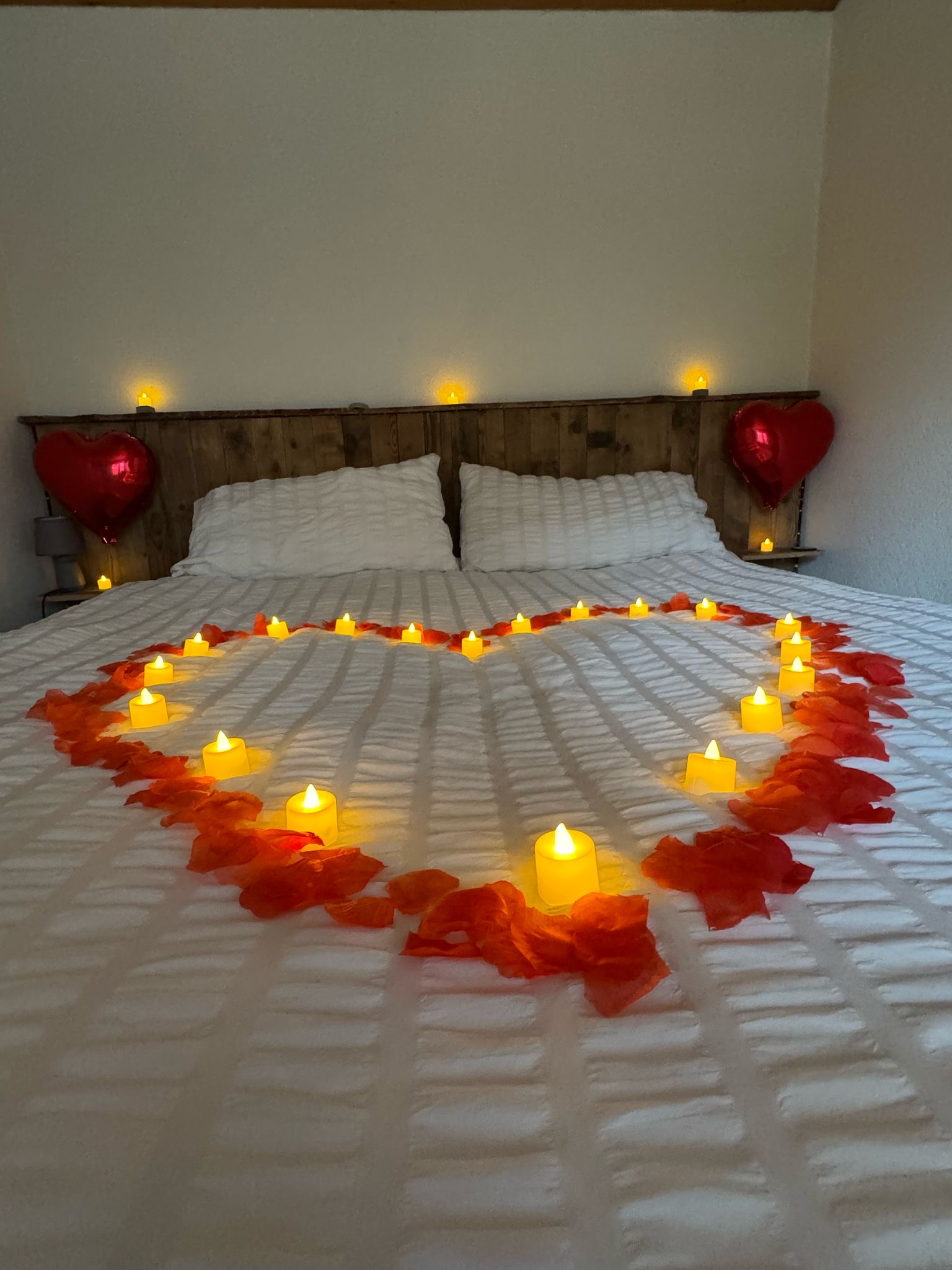 Lit préparé pour de spéciales occasions