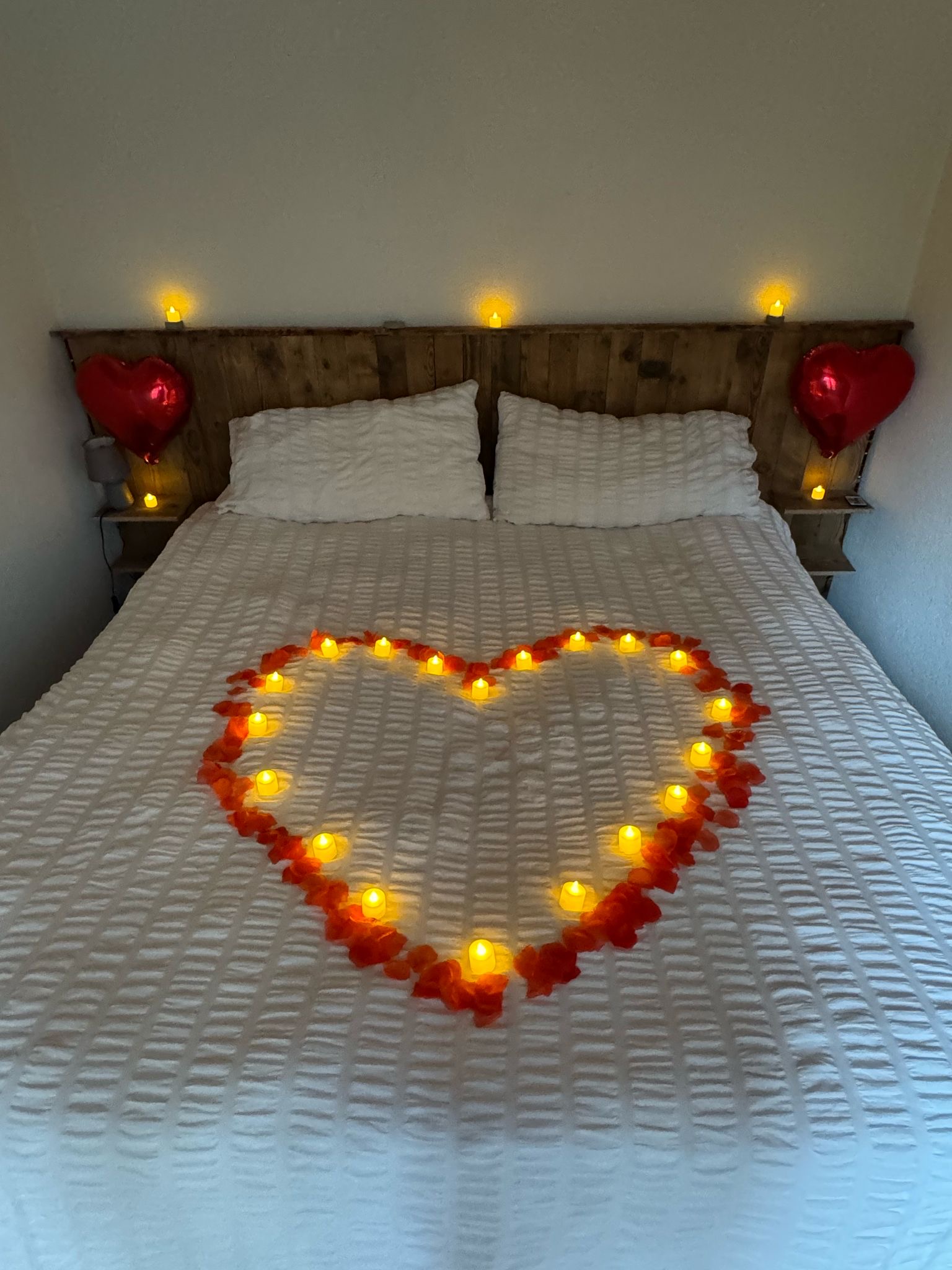 Lit préparé pour de spéciales occasions