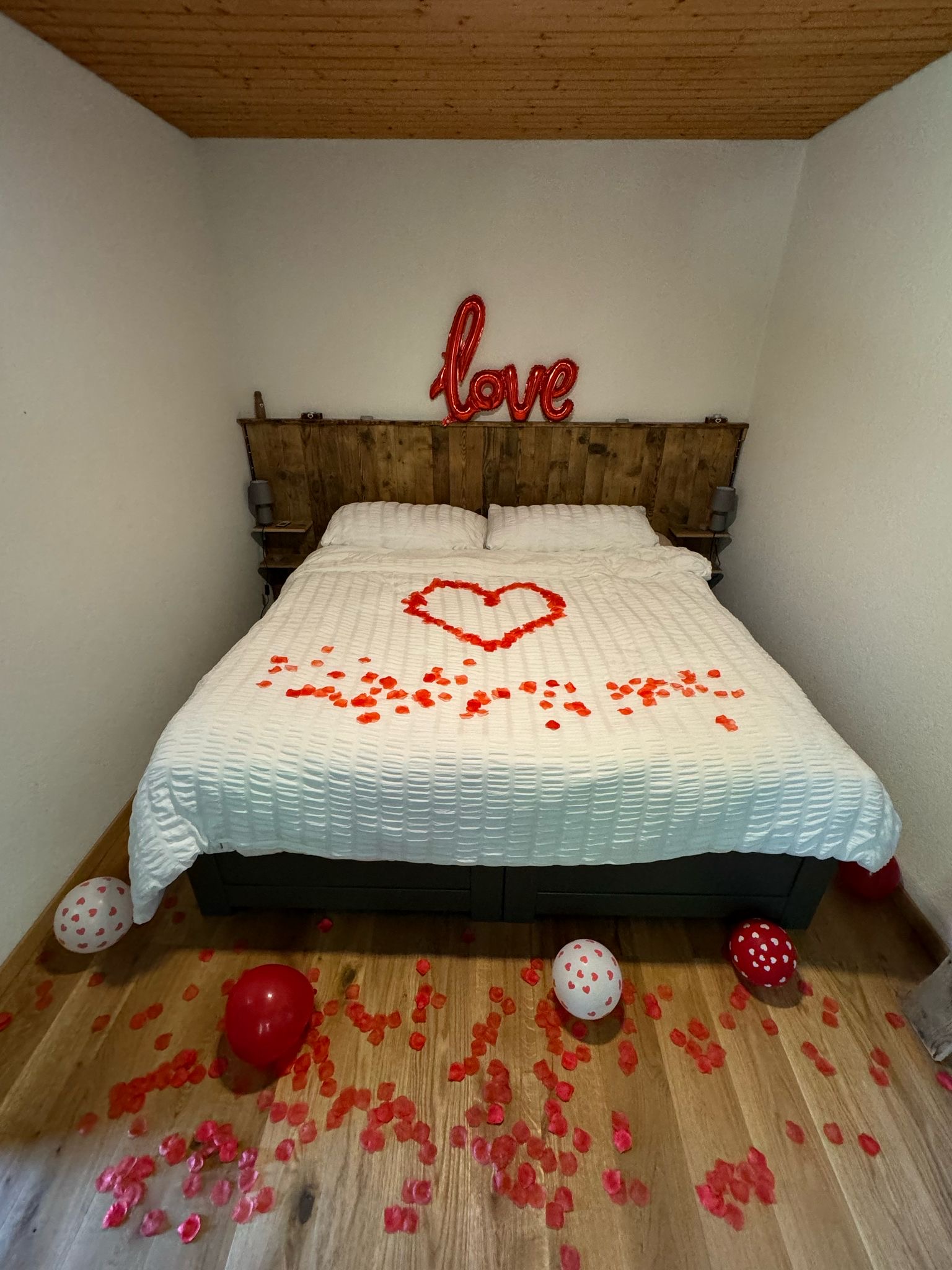 Lit préparé pour de spéciales occasions