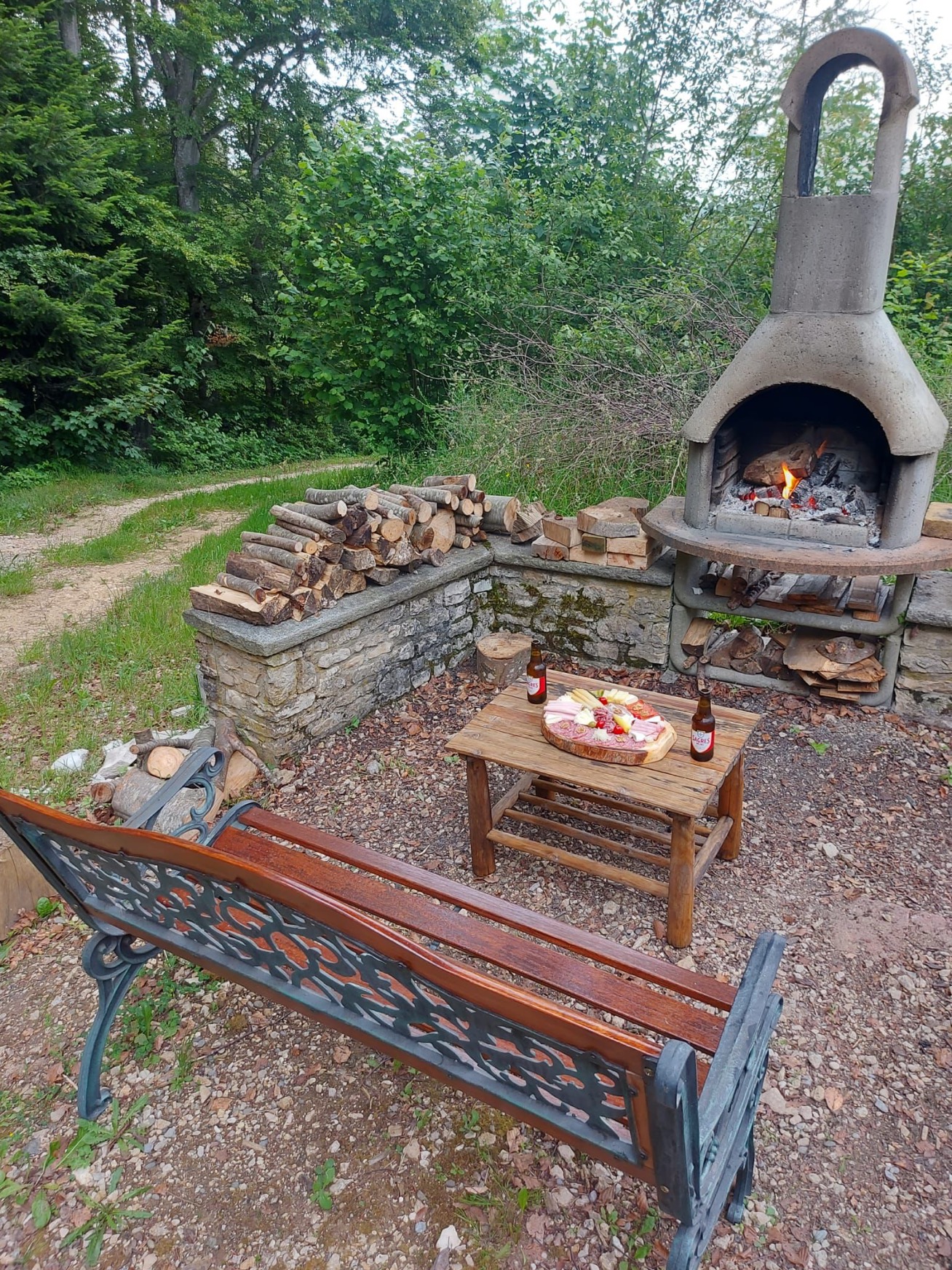 Coin grillades avec gril