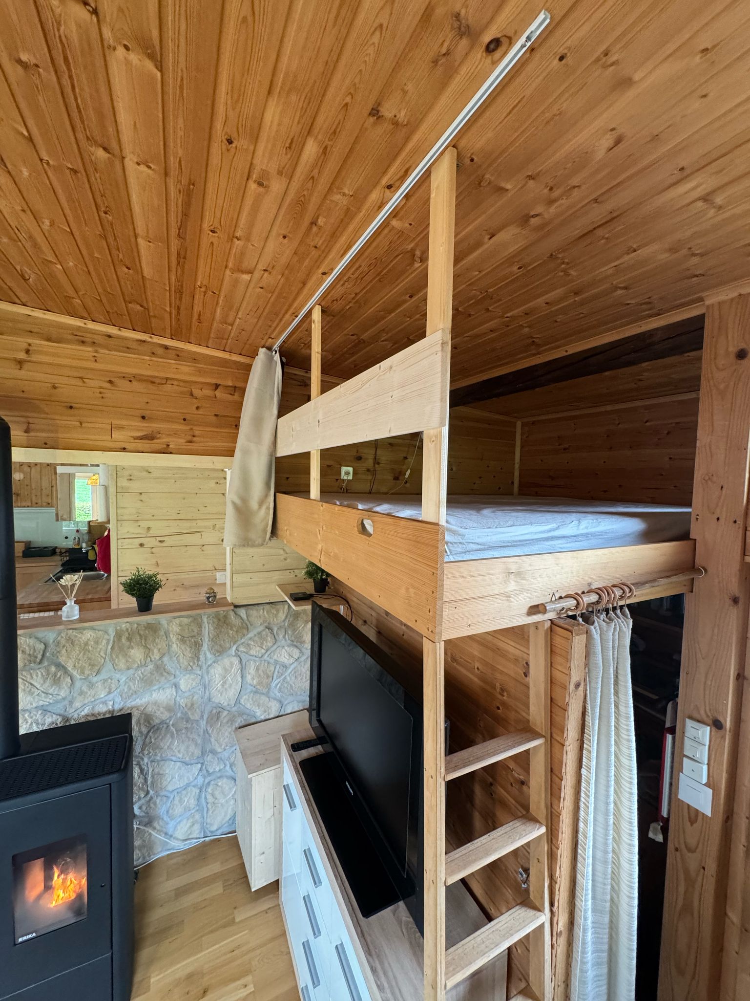 Lit double en hauteur